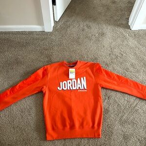 Orange Jordan Crew Neck